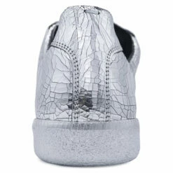 Maison Margiela Replica Cracked Silver Leather Sneakers In Silver -Hervia Shop hervia.com maison margiela replica cracked silver leather sneaker 1658997245IMG 4153