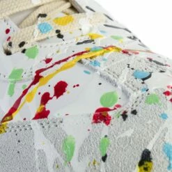 Maison Margiela Replica Paint Splatter Leather Sneakers In White -Hervia Shop hervia.com maison margiela replica paint splatter leather sneakers 1581419808MM REPLICA PAINT SPLATTER 0001 Layer 5