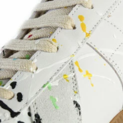 Maison Margiela Replica Paint Splatter Leather Sneakers In White -Hervia Shop hervia.com maison margiela replica paint splatter leather sneakers 1581419812MM REPLICA PAINT SPLATTER 0000 Layer 6
