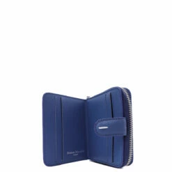 Maison Margiela Grain Leather Zipped Wallet In Denim -Hervia Shop hervia.com maison margiela sa3ui0006 p4745 t6099 wallets denim 1650983326SA3UI0006 2