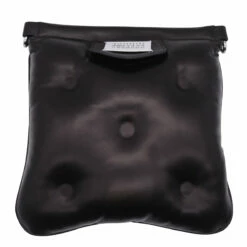 Maison Margiela Glam Slam Squared Padded Shoulder Bag In Black