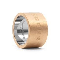 Maison Margiela Numbers Logo Chunky Gold-Tone Ring In Gold