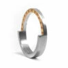 Maison Margiela Engraved Numbers Logo Ring In Silver