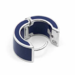 Maison Margiela Two-Tone Hoop Earring Blue In Blue -Hervia Shop hervia.com maison margiela two tone hoop earring blue 1629366768xdxdd