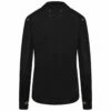 Maison Margiela Wool Funnel Neck Pullover In Black