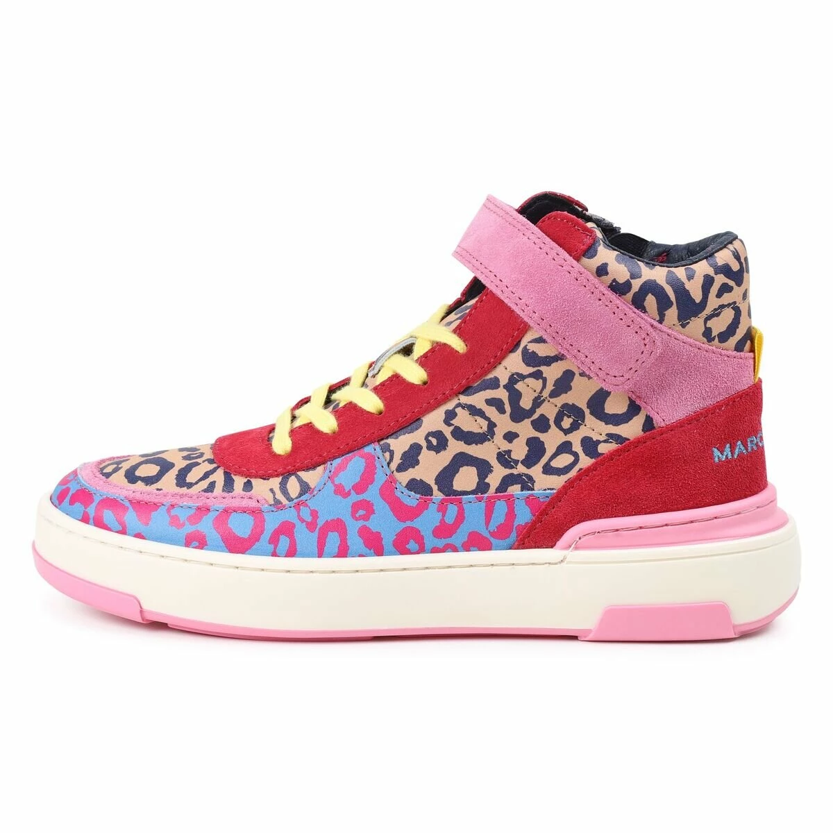 Marc Jacobs Kids Hip Hop Museum High-Top Leopard Sneakers In Multi 2 Marc Jacobs Kids Hip Hop Museum High-Top Leopard Sneakers In Multi - Image 2