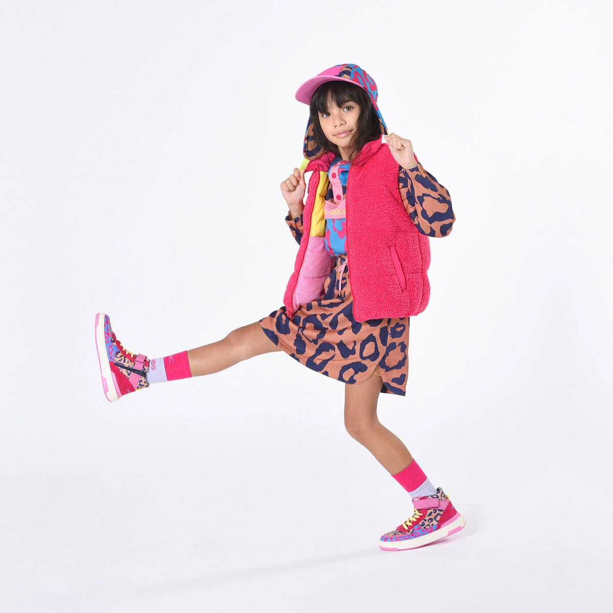 Marc Jacobs Kids Hip Hop Museum High-Top Leopard Sneakers In Multi 7 Marc Jacobs Kids Hip Hop Museum High-Top Leopard Sneakers In Multi - Image 7