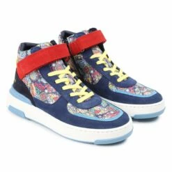 Marc Jacobs Kids High Top Comic Sneakers In Navy -Hervia Shop hervia.com marc jacobs kids w29066 pre fall trainers col. 85t high top comic sneakers 1696411372W29066 85T 001