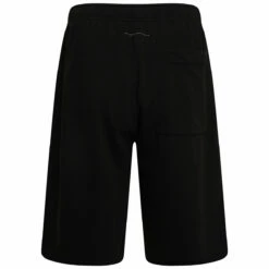MM6 Maison Margiela Raw-Cut Hem Sweat Shorts In Black