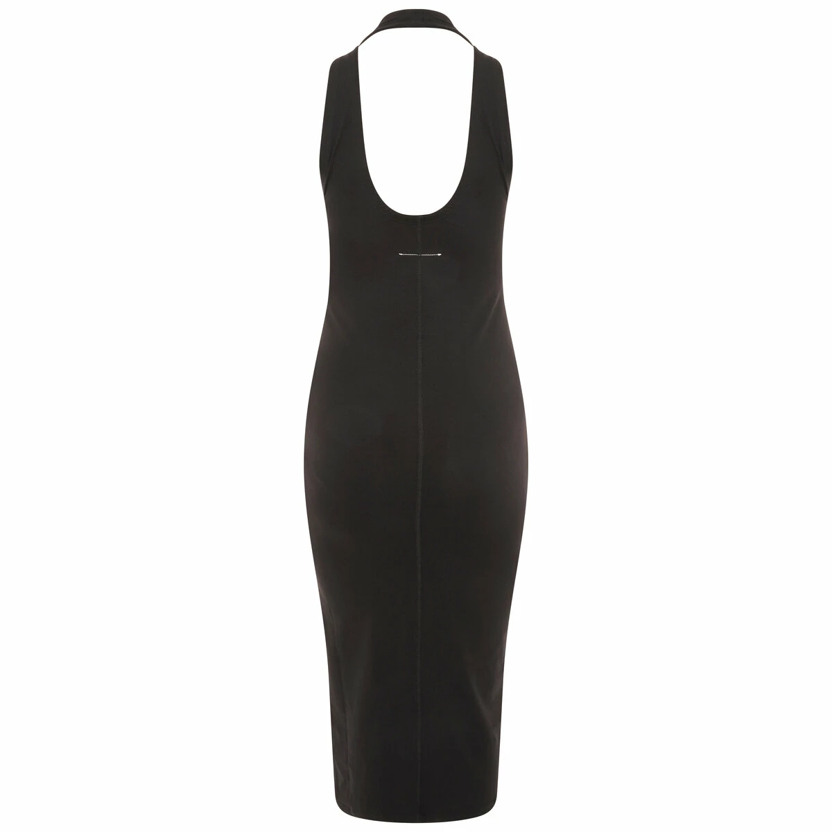 MM6 Maison Margiela Halter Neck Midi Dress In Black 2 MM6 Maison Margiela Halter Neck Midi Dress In Black - Image 2