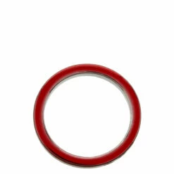 MM6 Maison Margiela Red Logo Polished Ring In Red -Hervia Shop hervia.com mm6 maison margiela sm7uq0016 sv0109 312 logo polished ring 1652691687SM7UQ0016 2
