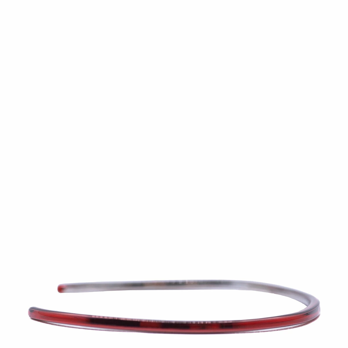 MM6 Maison Margiela Red Polished Cuff Bracelet In Red 1 MM6 Maison Margiela Red Polished Cuff Bracelet In Red
