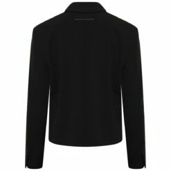 MM6 Maison Margiela Tailored Padded-Shoulder Blazer In Black