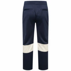 Wales Bonner Kola Straight-Leg Jersey Track Pants In White / Navy