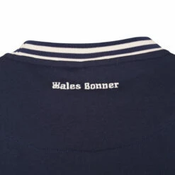 Wales Bonner Logo T-Shirt In Navy -Hervia Shop hervia.com ms23je18 je01 599 original tee col. navy 1684837341 2AJ8301