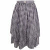 Comme Des Garçons Girl Gingham Check-Pattern Skirt In Navy