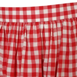 Comme Des Garçons Girl Gingham Check-Pattern Skirt In Red/white -Hervia Shop hervia.com nk s007 s23 ladies skirt col. 2 1684834649DSC04081