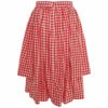 Comme Des Garçons Girl Gingham Check-Pattern Skirt In Red/white