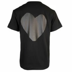 Comme Des Garçons PLAY Heart Logo Print T-Shirt In Black
