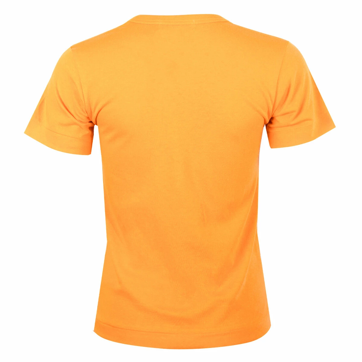 Comme Des Garçons PLAY T313 Small Red Heart T-Shirt In Yellow 1 Comme Des Garçons PLAY T313 Small Red Heart T-Shirt In Yellow