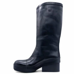 Raf Simons Boots With Block Heel In Black