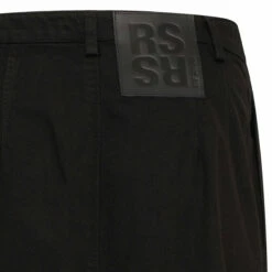 Raf Simons Buttoned Denim Skirt In Black -Hervia Shop hervia.com raf simons buttoned denim skirt 1658829066DSC02599 copy