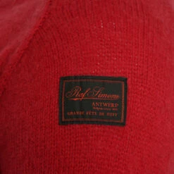 Raf Simons Hammer Sleeve Wool Sweater In Red