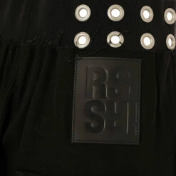 Raf Simons Wide Denim Eyelet Shorts With Studs In Black 5 Raf Simons Wide Denim Eyelet Shorts With Studs In Black -Hervia Shop hervia.com raf simons wide denim eyelet shorts with studs 1677516771DSC04037