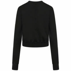 Rick Owens DRKSHDW Cropped Gimp Sweatshirt In Black