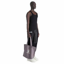 Rick Owens DRKSHDW X Converse Cotton Tote Bag In Dust -Hervia Shop hervia.com rick owens drkshdw x converse dc01cx092 100r0 34 cotton tote bag 1683898870DC01CX092 8