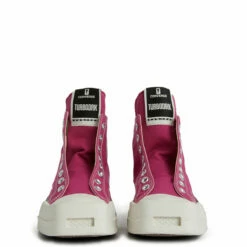 Rick Owens DRKSHDW X Converse TURBODRK High-Top Laceless Sneakers In Hot Pink -Hervia Shop hervia.com rick owens drkshdw x converse dc01cx685 a05r0 13 turbodrk high top laceless shoes 1683896848DC01CX938 A05R0 13 5