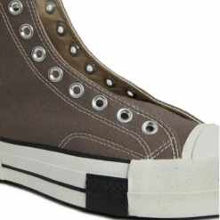 Rick Owens DRKSHDW X Converse TURBODRK High-Top Laceless Sneakers In Dust -Hervia Shop hervia.com rick owens drkshdw x converse dc01cx938 a03r0 34 turbodrk high top laceless shoes 1683895930DC01CX938 A03R0 34 1