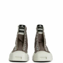 Rick Owens DRKSHDW X Converse TURBODRK High-Top Laceless Sneakers In Dust -Hervia Shop hervia.com rick owens drkshdw x converse dc01cx938 a03r0 34 turbodrk high top laceless shoes 1683895941DC01CX938 A03R0 34 2