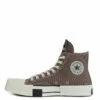 Rick Owens DRKSHDW X Converse TURBODRK High-Top Laceless Sneakers In Dust