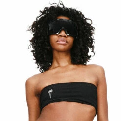 Rick Owens X Champion Bandeau Bra In Black