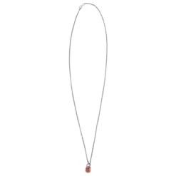 Rosa Maria Botrys Sterling Silver Pink Gold Necklace In Silver