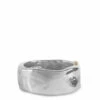 Rosa Maria Madou Black Diamond Ring In Silver