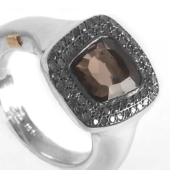 Rosa Maria Romy Ice Grey Diamond Ring In Silver -Hervia Shop hervia.com rosa maria romy ice grey diamond ring 1575470082ROSA 16.4