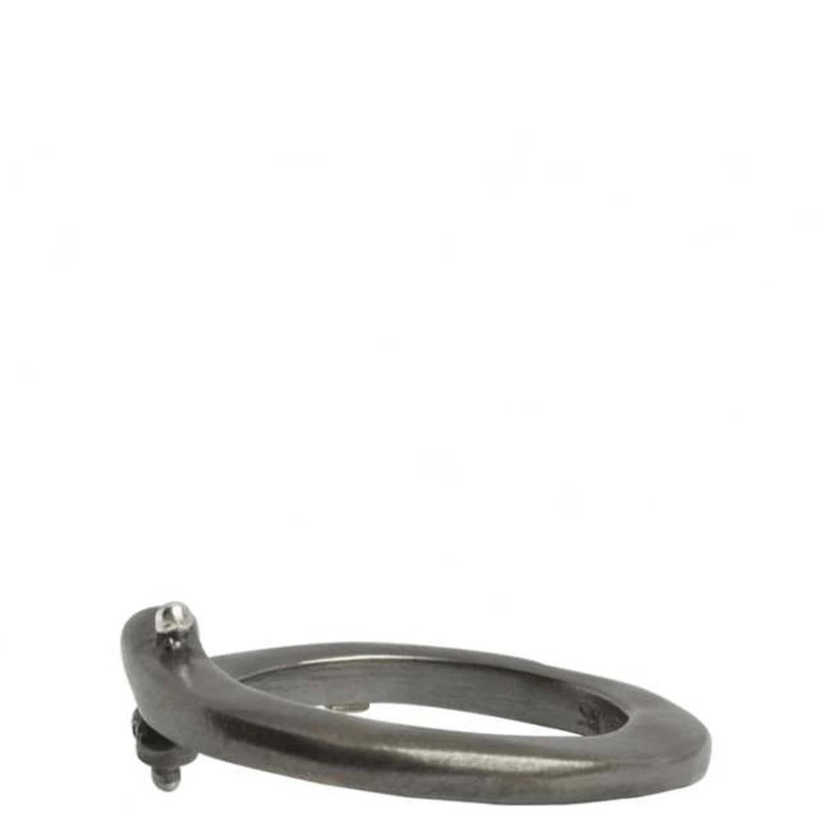 Rosa Maria Sayuri Black Diamond Spiral Ring In Black 1 Rosa Maria Sayuri Black Diamond Spiral Ring In Black