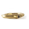 Rosa Maria Seiko Ring With Small Black Diamond In Gold