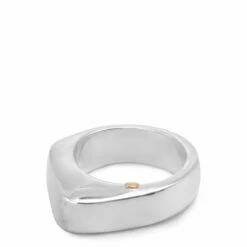 Rosa Maria Tumi Polished Silver Ring In Silver
