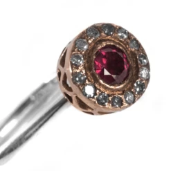 Rosa Maria Wafa Pink Gold Diamond Ring In Silver -Hervia Shop hervia.com rosa maria wafa pink gold diamond ring 1575547030ROSA 10.1