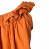 Marques ' Almeida Textured One-Sleeve Top In Orange