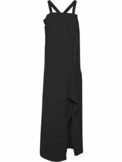 Maison Margiela Cross Strap Maxi Dress In Black