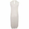 Maison Margiela Bead Embellished Silk-Blend Dress In White