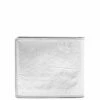 Maison Margiela Crinkle Effect Billfold Wallet Silver In Silver