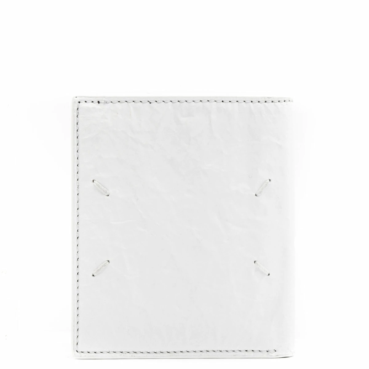 Maison Margiela Crinkle Effect Zipped Wallet White In White 1 Maison Margiela Crinkle Effect Zipped Wallet White In White