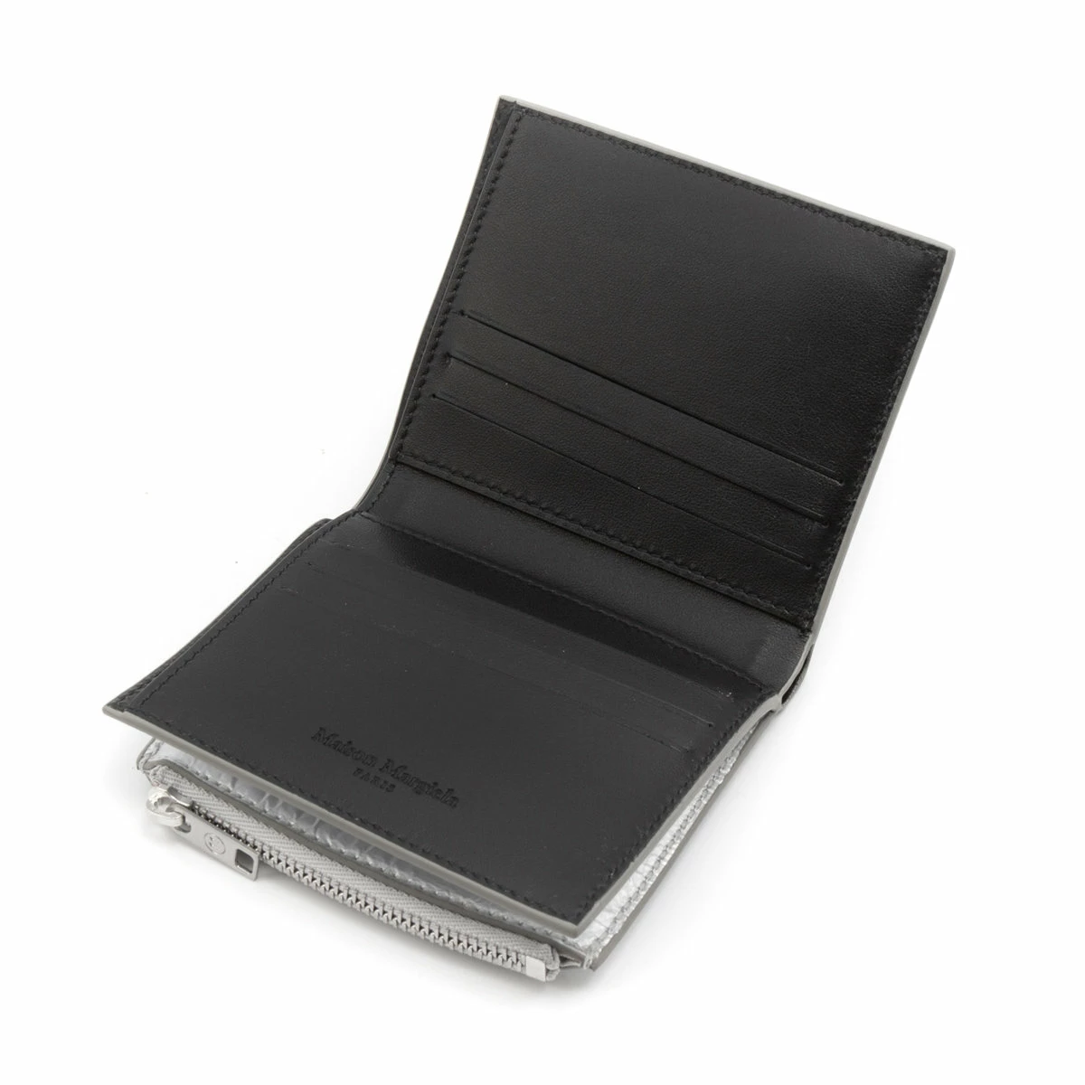 Maison Margiela Crinkle Effect Zipped Wallet White In White 3 Maison Margiela Crinkle Effect Zipped Wallet White In White - Image 3