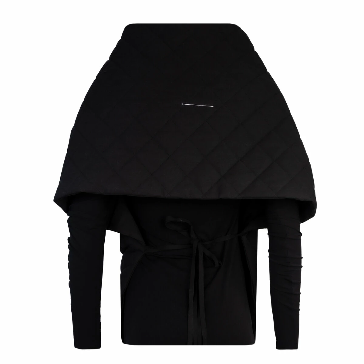 MM6 Maison Margiela Quilted Bodywarmer Scarf In Black 2 MM6 Maison Margiela Quilted Bodywarmer Scarf In Black - Image 2