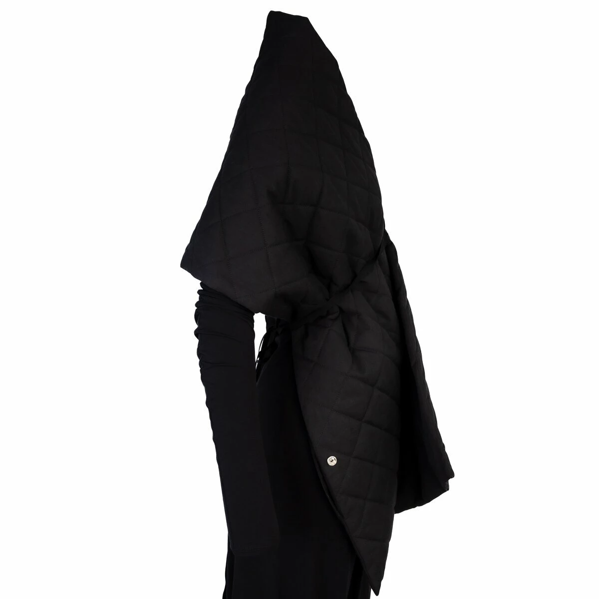 MM6 Maison Margiela Quilted Bodywarmer Scarf In Black 1 MM6 Maison Margiela Quilted Bodywarmer Scarf In Black